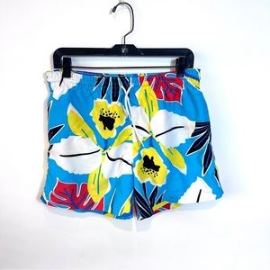 Chubbies Mens Medium Swim Trunks Hawaiian Luau Print